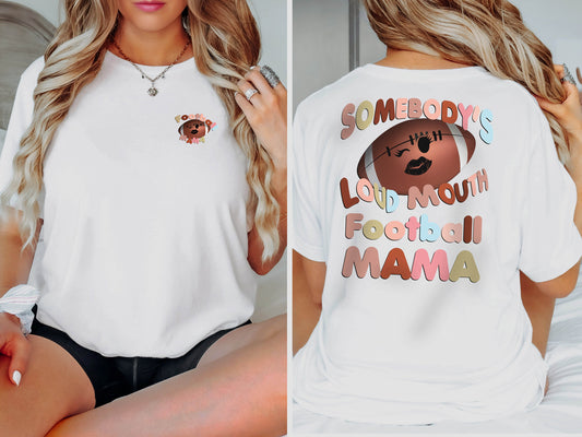 Somebodys Loud Mouth Mama Tshirt, Baseball Mom Shirt, Mothers Day Gift, Mama Shirt, Baseball Mom Gift, Sport Shirt, Gift for Her, Mom Life