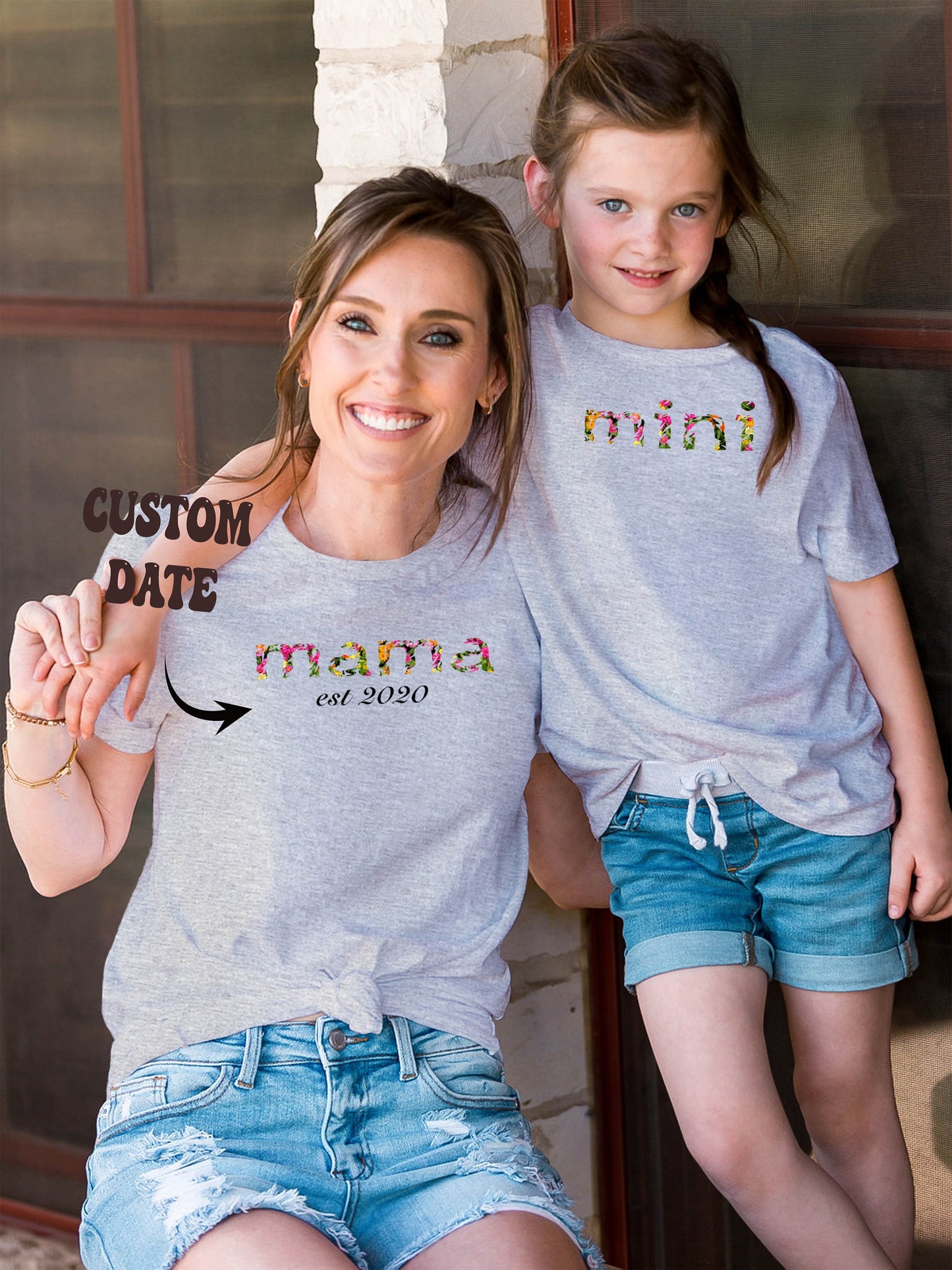 Mama Mini Custom Date Shirt, Personalization Gift, Mother's Day Gift, Birthday Gift, Custom Kids Shirt, Gift for Her, Gift for Mom