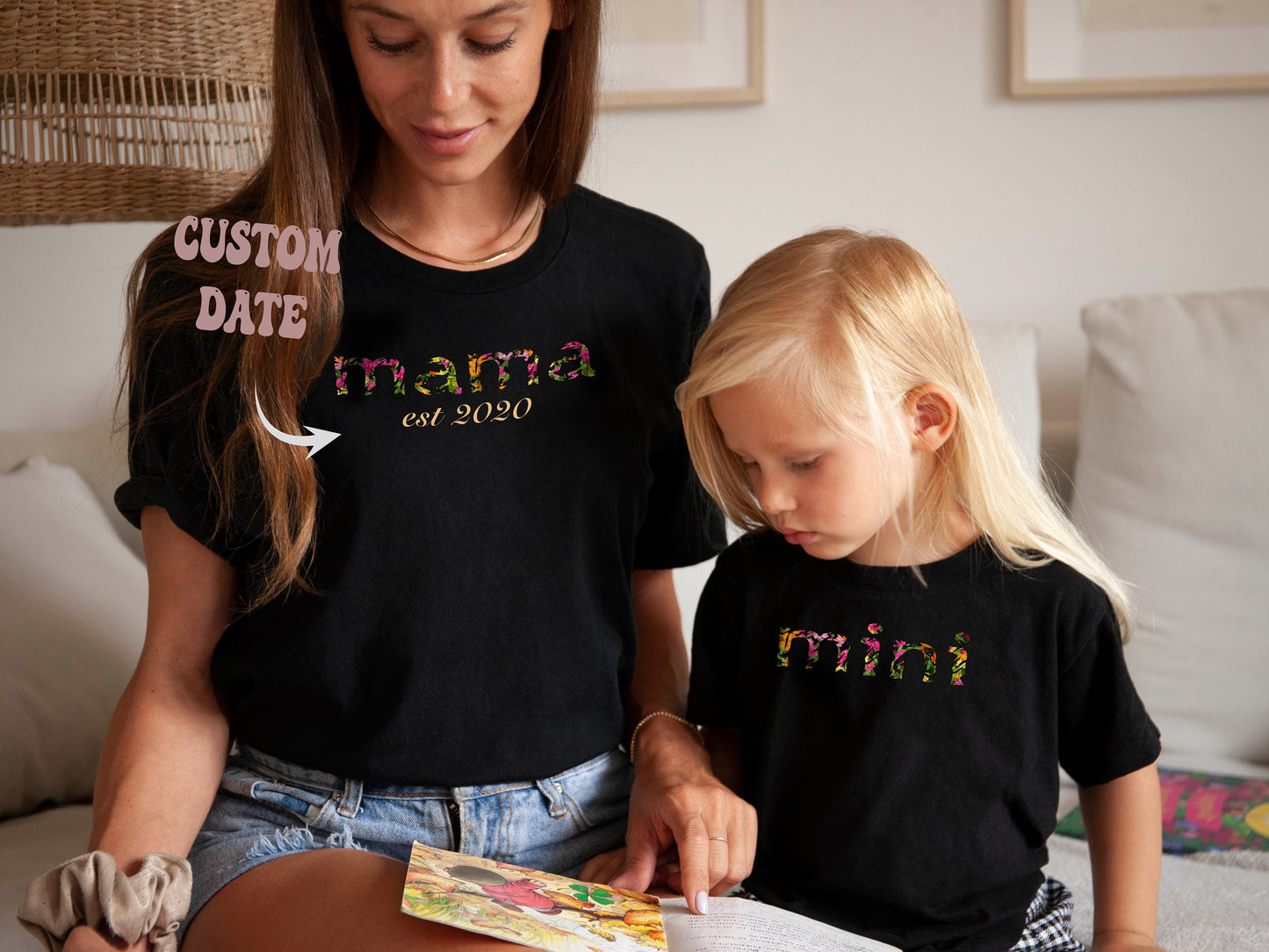 Mama Mini Custom Date Shirt, Personalization Gift, Mother's Day Gift, Birthday Gift, Custom Kids Shirt, Gift for Her, Gift for Mom