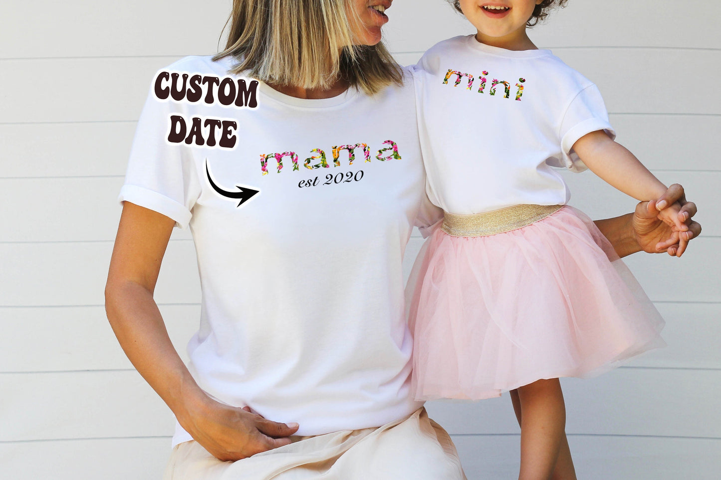 Mama Mini Custom Date Shirt, Personalization Gift, Mother's Day Gift, Birthday Gift, Custom Kids Shirt, Gift for Her, Gift for Mom